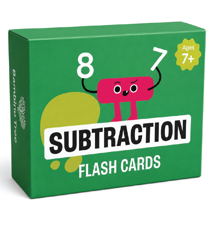 Subtraction Flash Cards