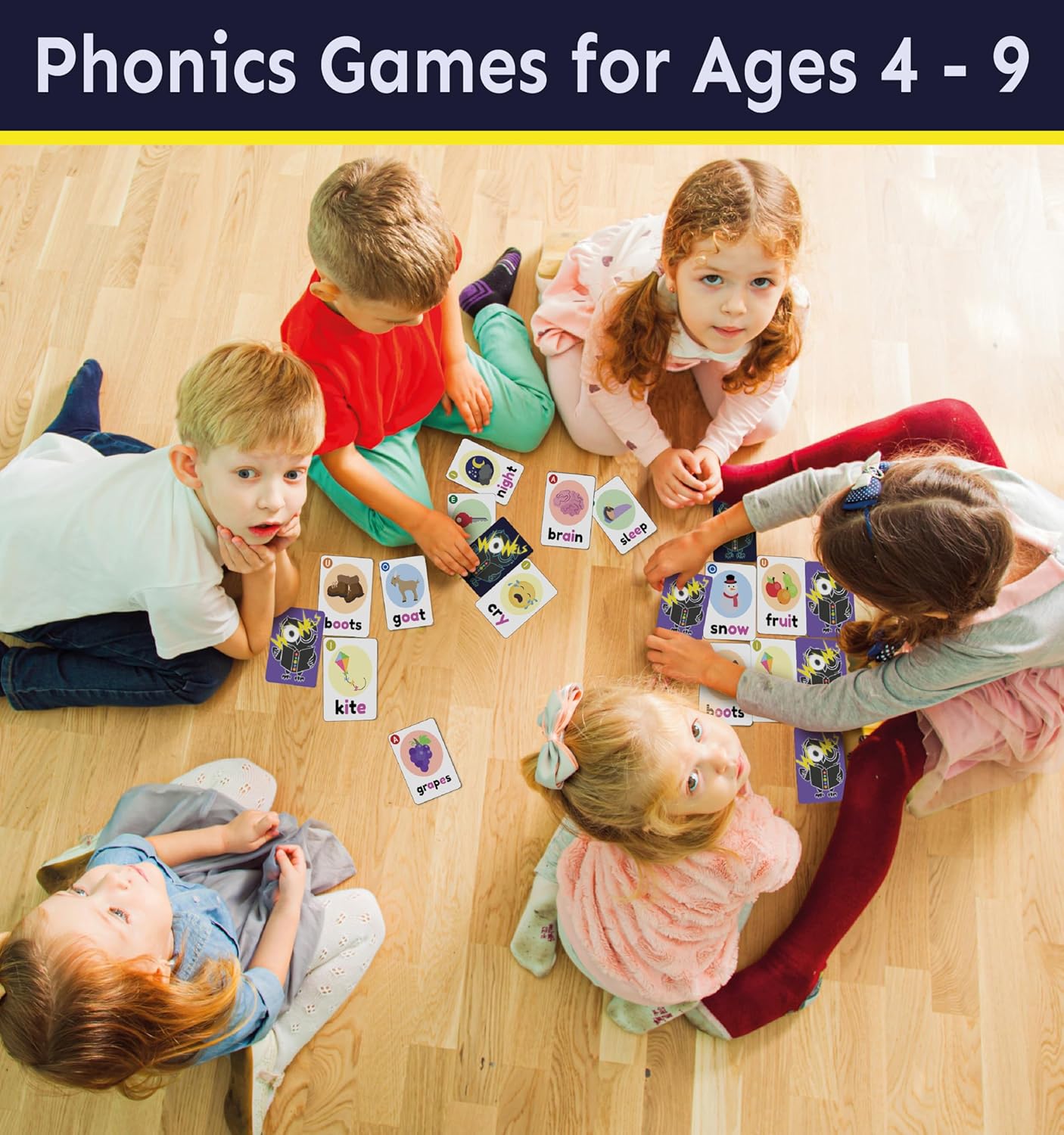 WOWELs Phonics & Vowel Sounds Game - Short & Long Vowels, K-2