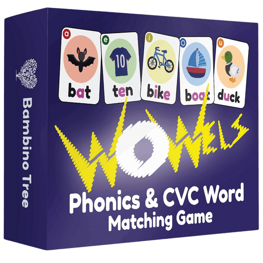 WOWELs Phonics & Vowel Sounds Game - Short & Long Vowels, K-2
