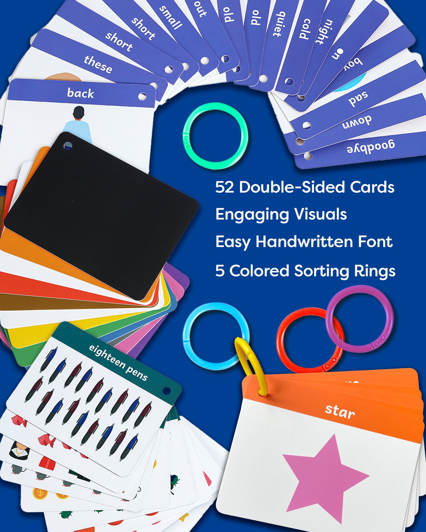 Toddler Flash Cards - Colors Numbers Shapes