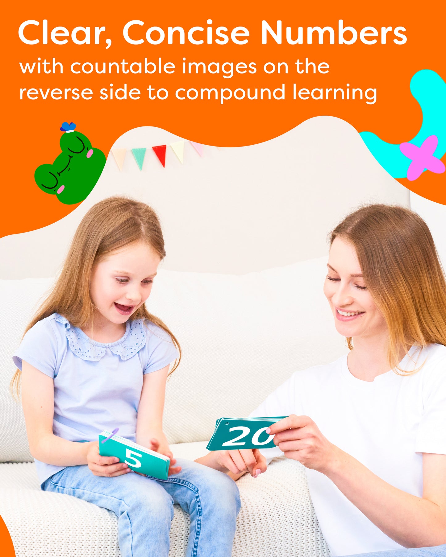 Toddler Flash Cards - Colors Numbers Shapes