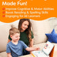 Alphabet & Phonics Magnets - CVC Builder & Picture Cards, Magnetic Board