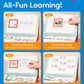 Alphabet & Phonics Magnets - CVC Builder & Picture Cards, Magnetic Board