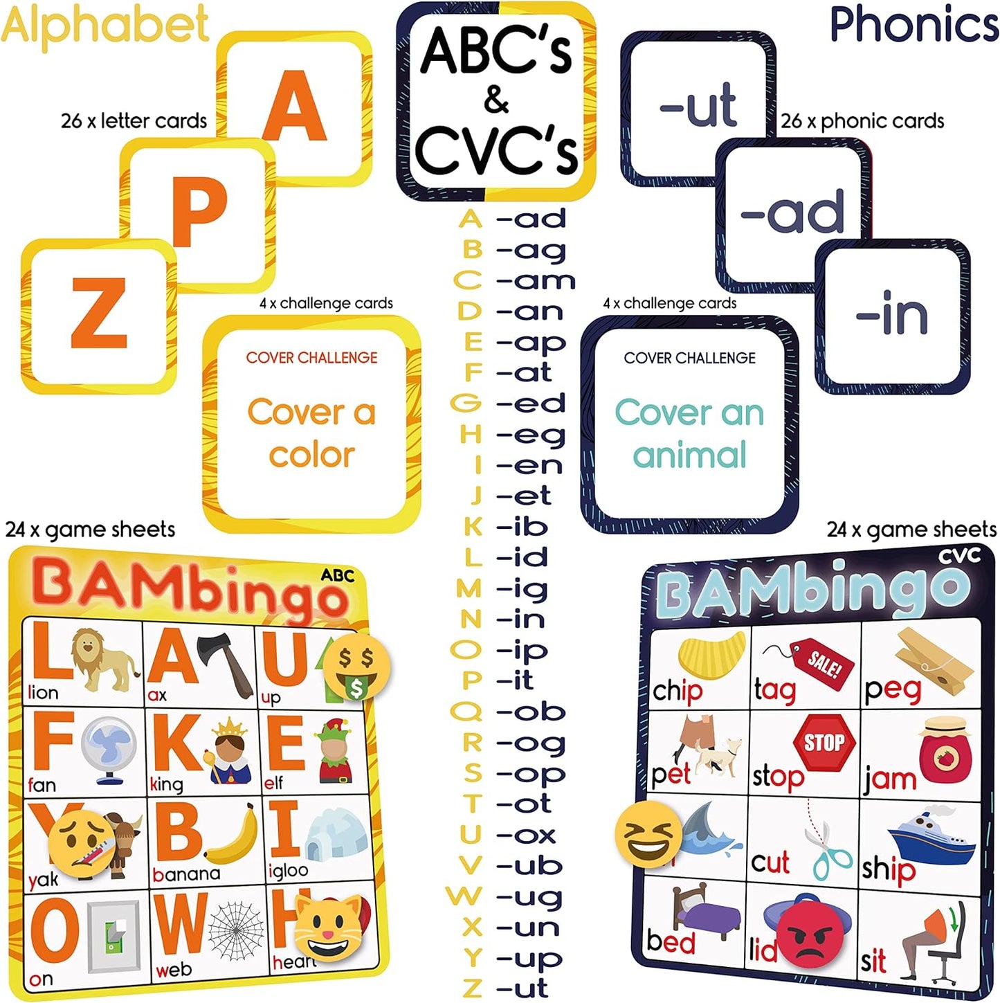 BAMBingo Alphabet & Phonics - Ages 3-6