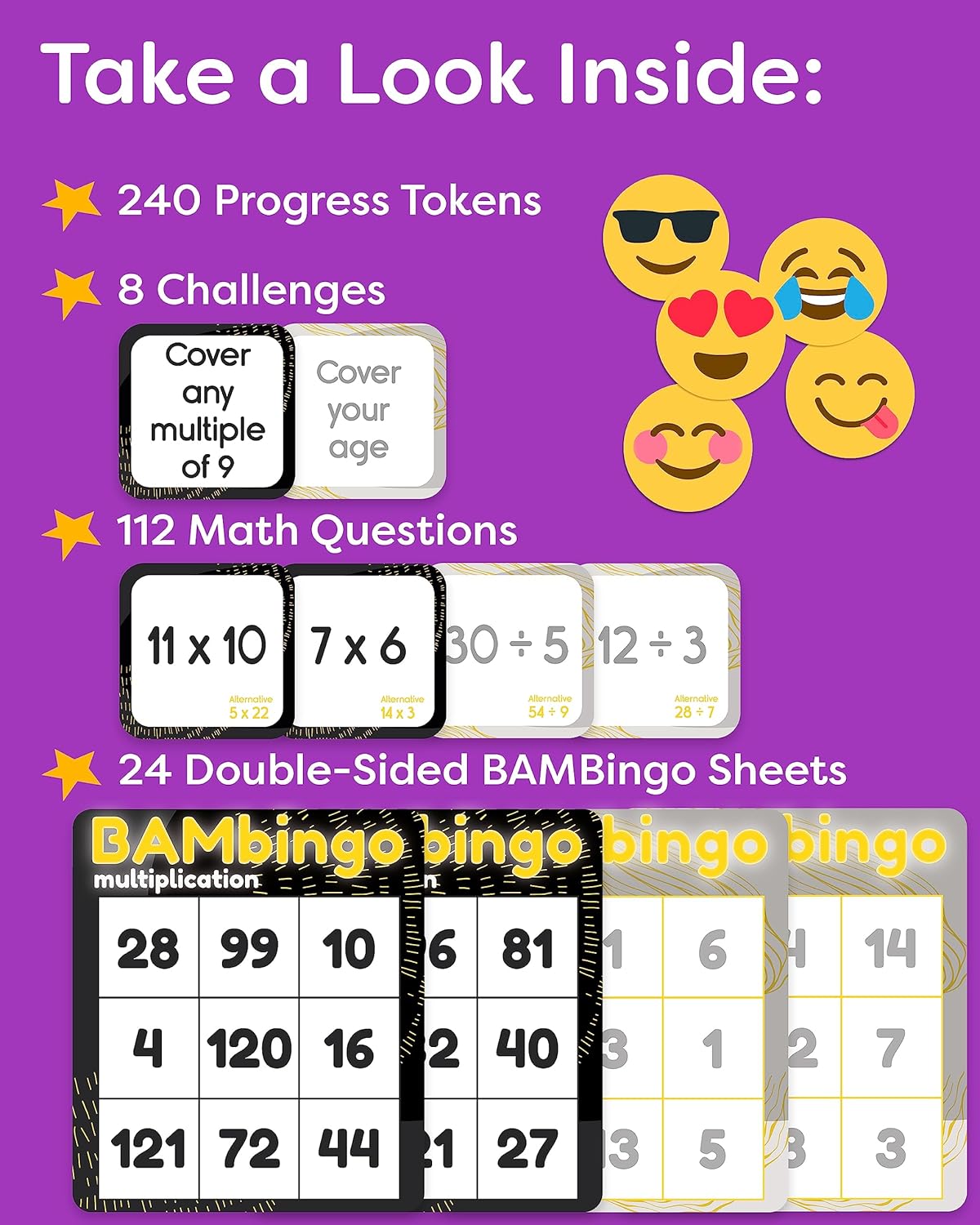 BAMBingo Multiplication & Division - Grades 3-5