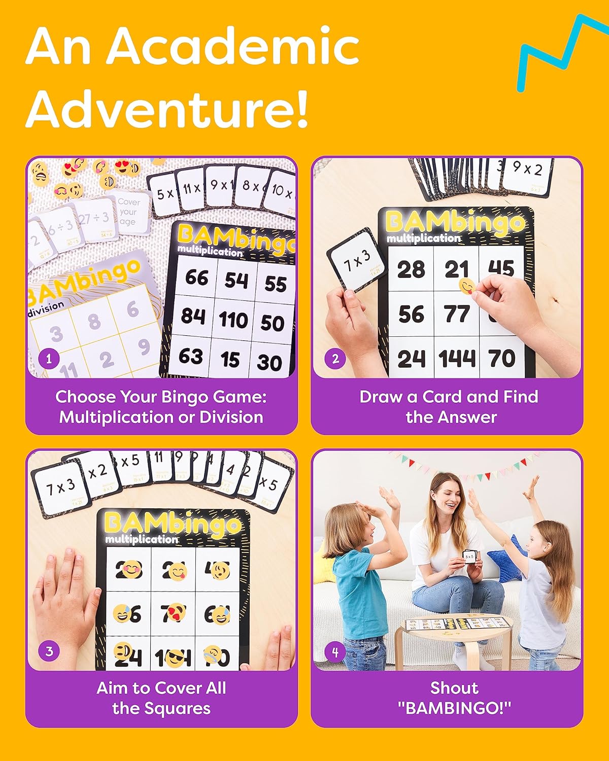 BAMBingo Multiplication & Division - Grades 3-5