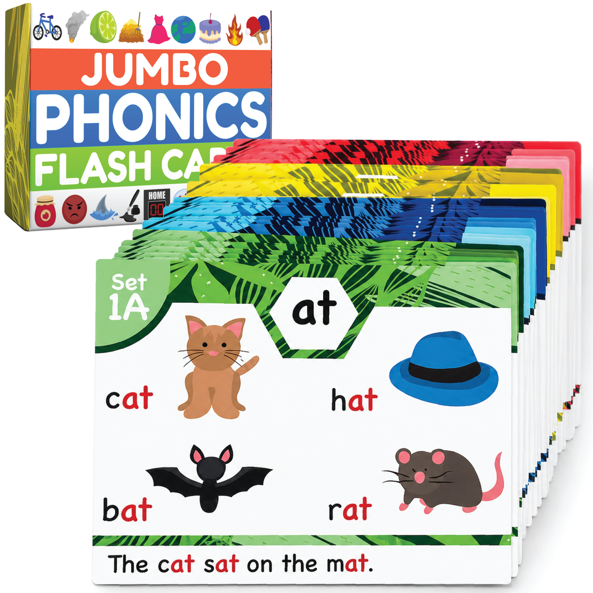 Jumbo Phonics Flash Cards