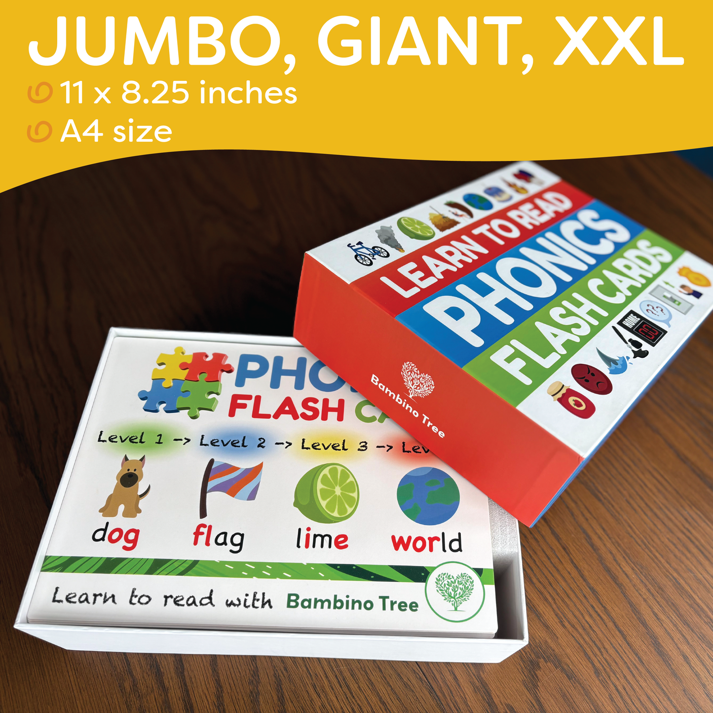 Jumbo Phonics Flash Cards