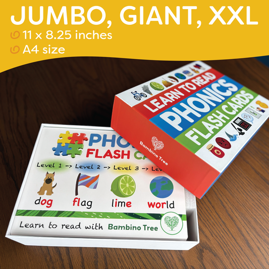 Jumbo Phonics Flash Cards