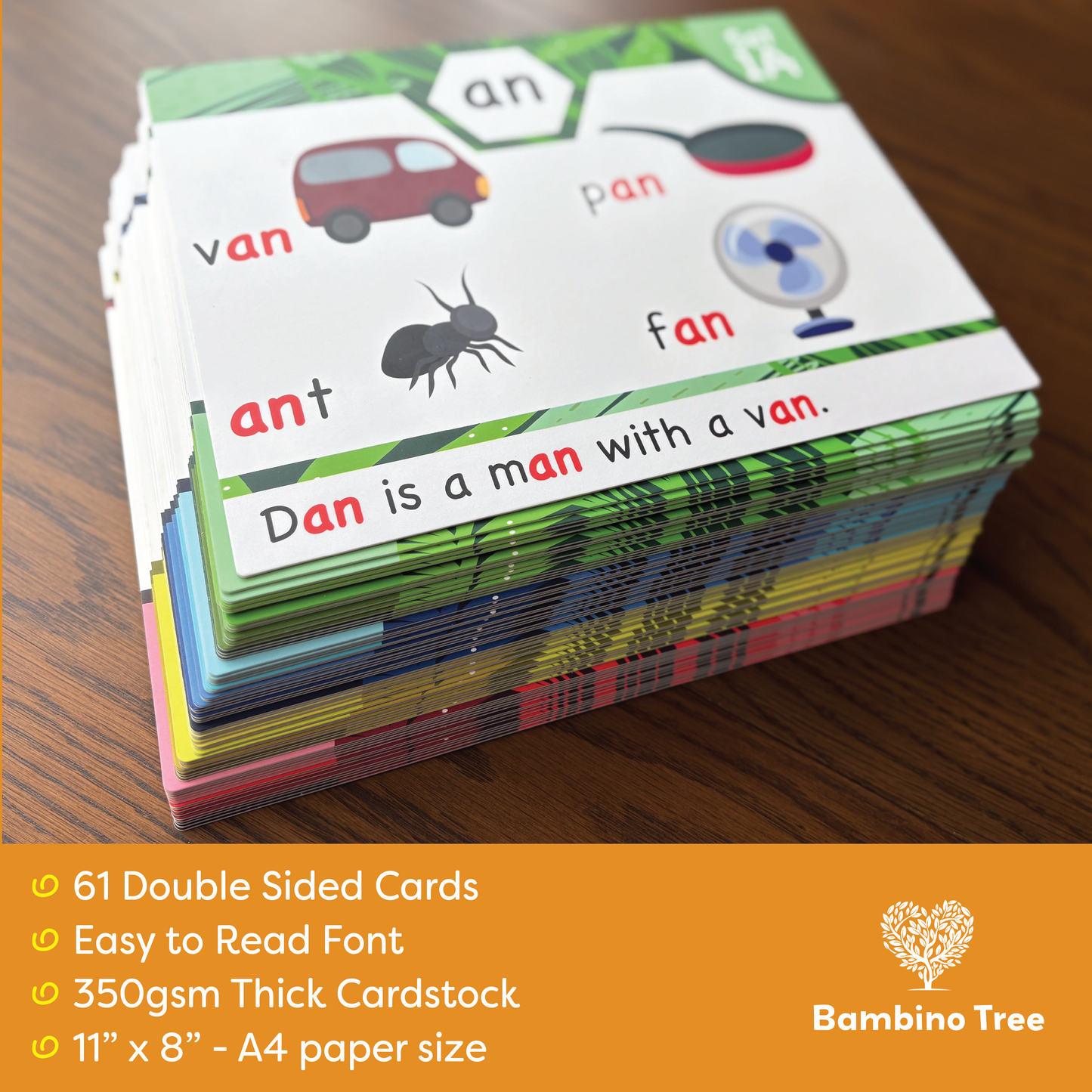 Jumbo Phonics Flash Cards