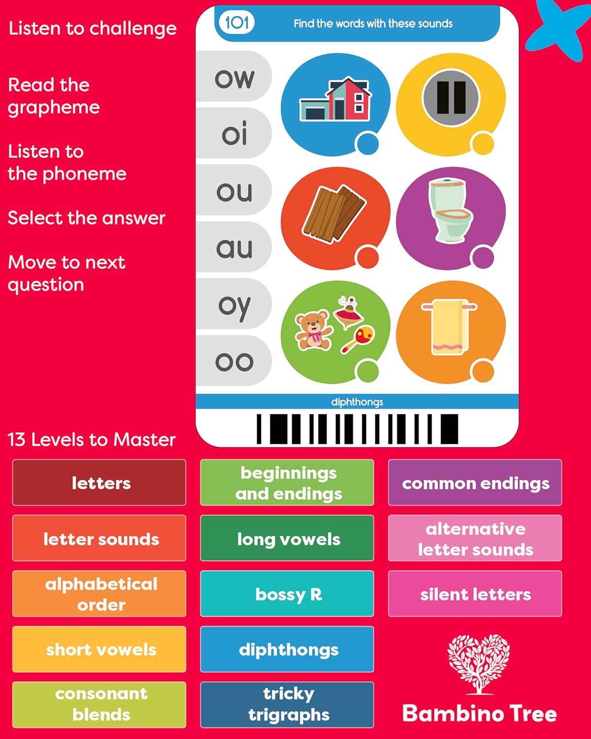 Phonics Learning Pad - Ages 5-11 - Vowels, Blends, Digraphs