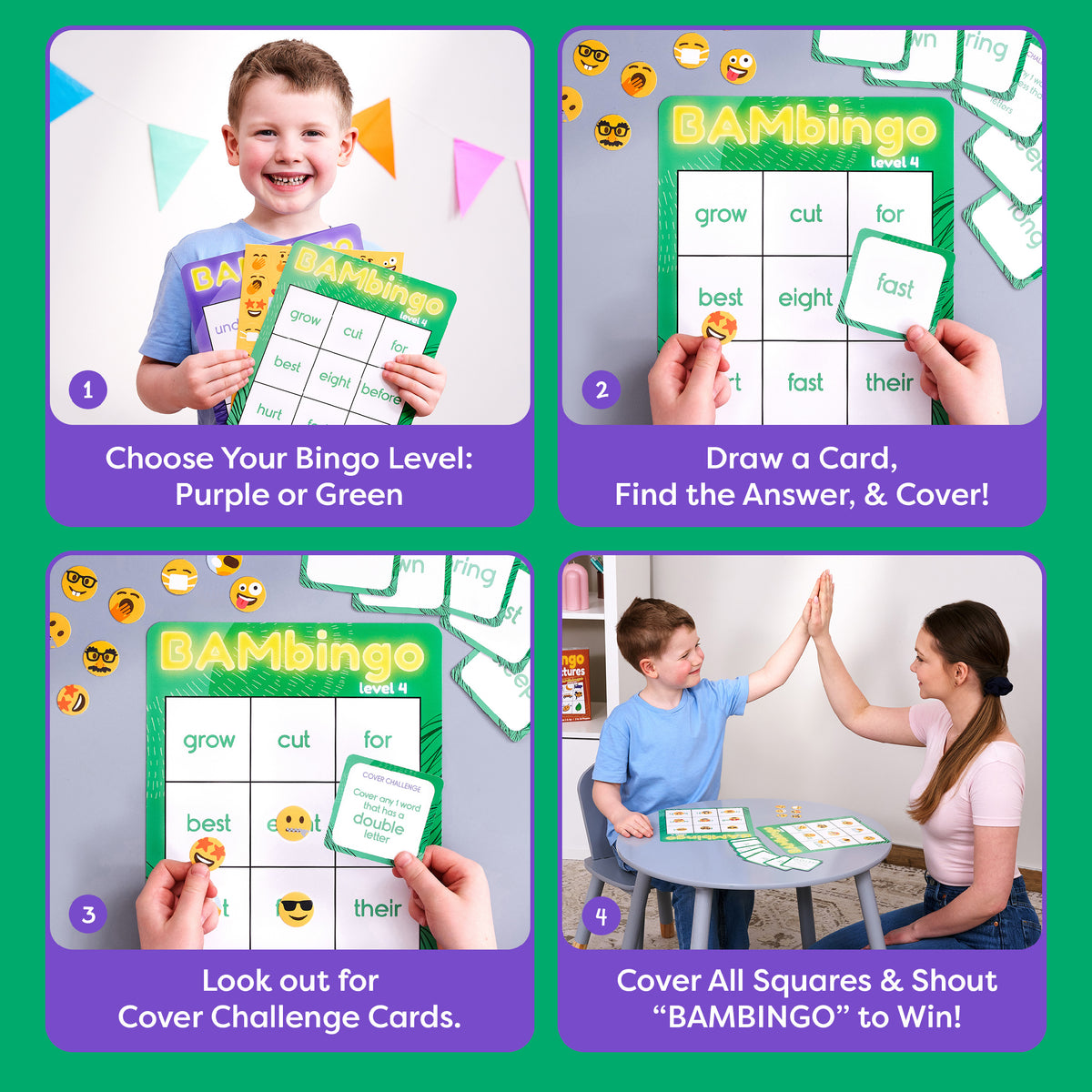 BAMbingo Sight Word Game - Level 3 & 4