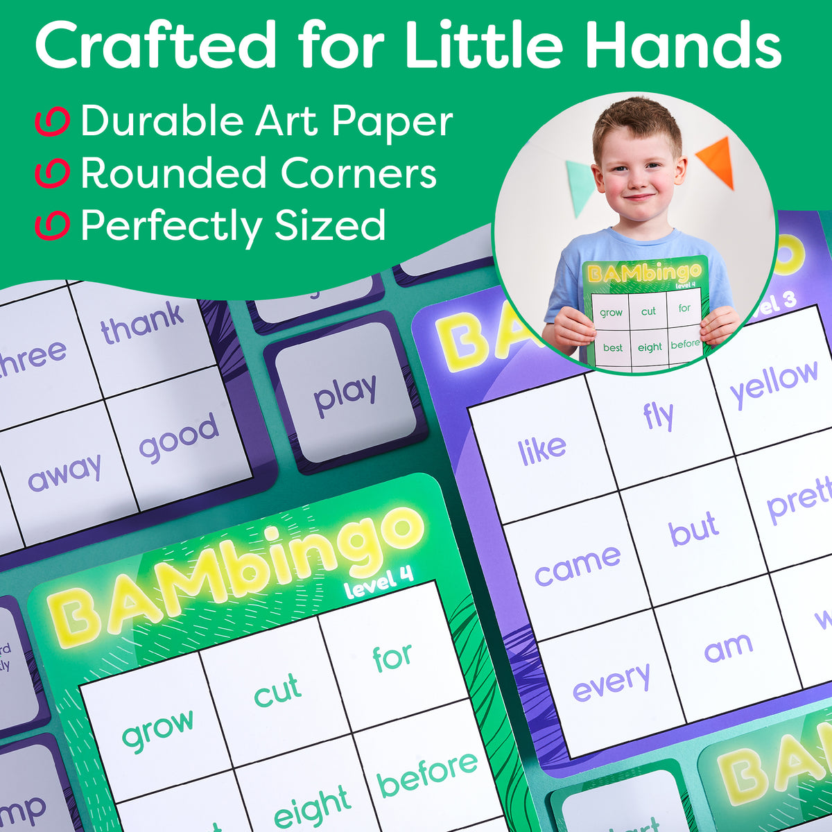 BAMbingo Sight Word Game - Level 3 & 4