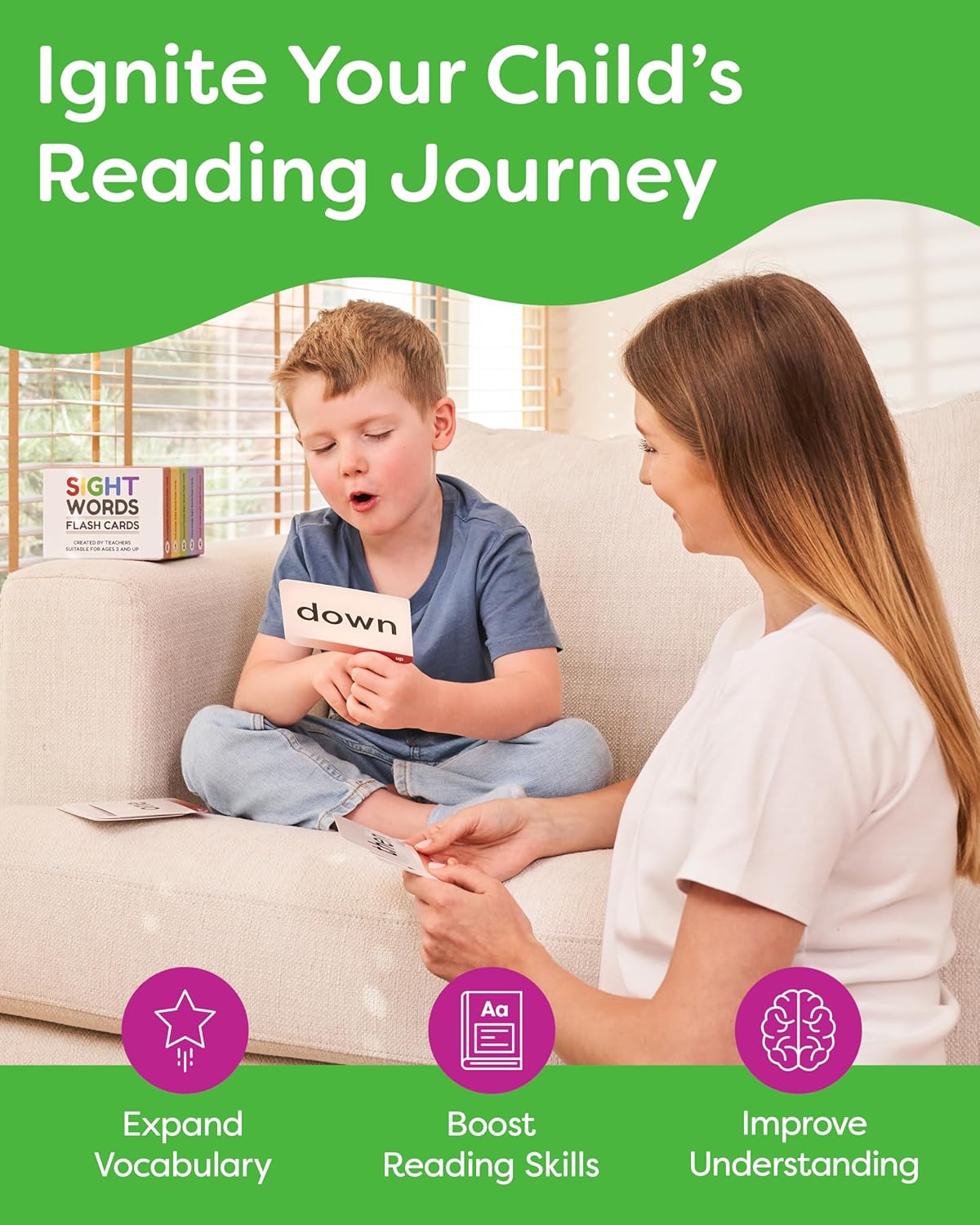 Sight Words Flash Cards - Kindergarten