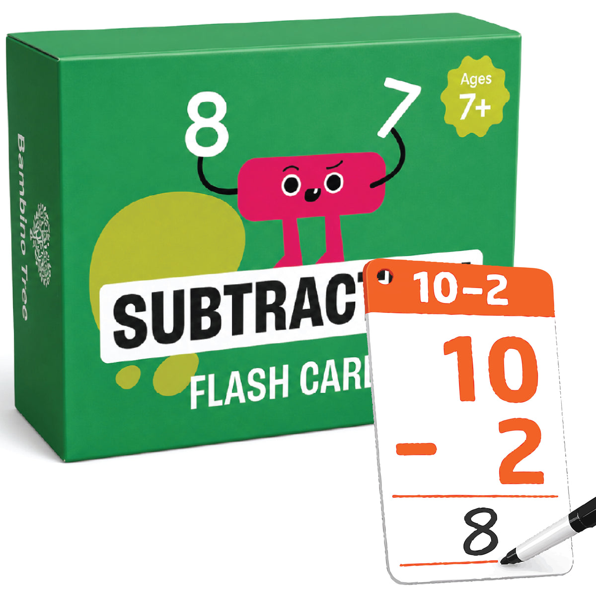Subtraction Flash Cards