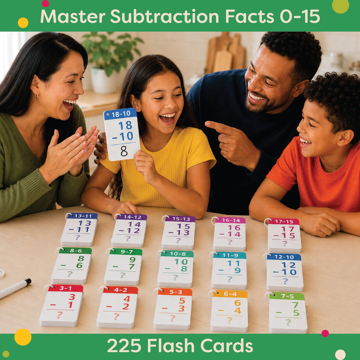 Subtraction Flash Cards