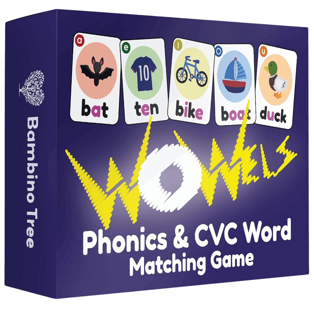 WOWELs Phonics & Vowel Sounds Game - Short & Long Vowels, K-2